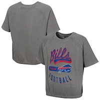 Women's  Gray Buffalo Bills Mineral Wash Short Sleeve Top