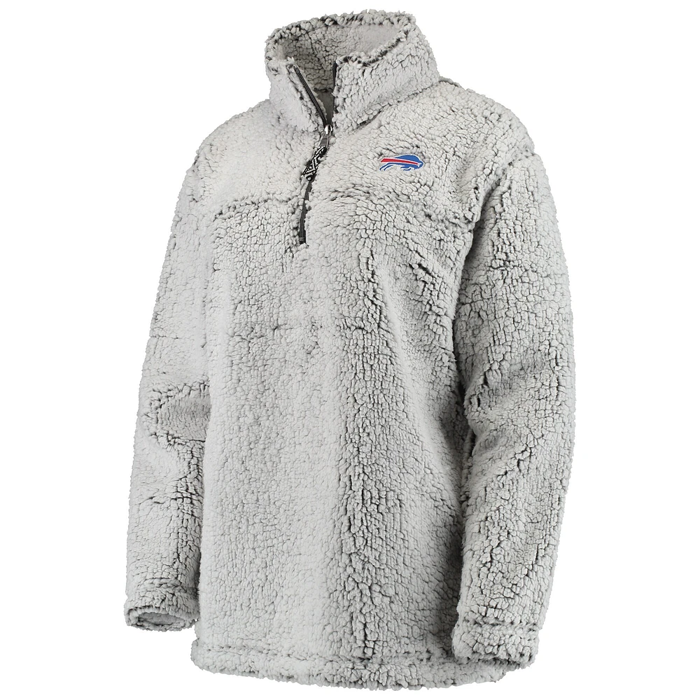 Veste à enfiler Buffalo Bills Sherpa grise pour femme