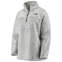 Veste à enfiler Buffalo Bills Sherpa grise pour femme