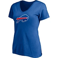 Women's Josh Allen Royal Buffalo Bills Player Icon Name & Number V-Neck T-Shirt