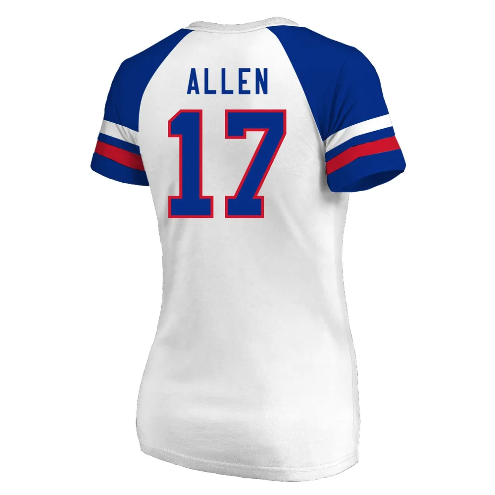 Josh Allen Buffalo Bills Women's Plus Size Notch Neck T-Shirt - White