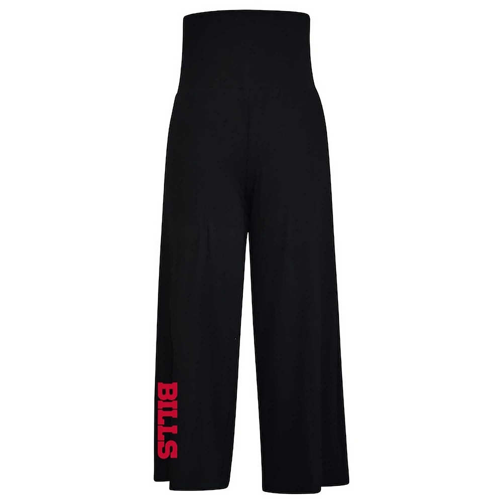 Women's Kiya Tomlin Black Buffalo Bills Culotte Lounge Pants