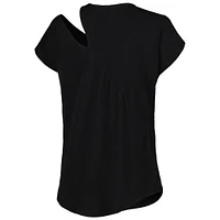 Women's KIYA TOMLIN Black Buffalo Bills Cut Out Tri-Blend Shirt