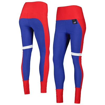 Legging KIYA TOMLIN Royal/Rouge Buffalo Bills Colorblock Tri-Blend Femme