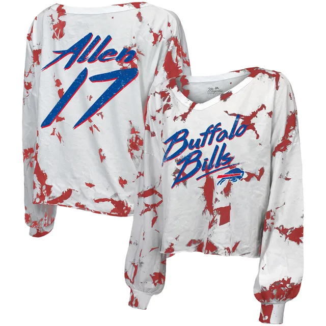 Men's Nike Josh Allen White Buffalo Bills Name & Number T-Shirt