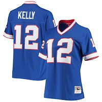 Maillot réplique pour femme Mitchell & Ness Jim Kelly Royal Buffalo Bills 1990 Legacy