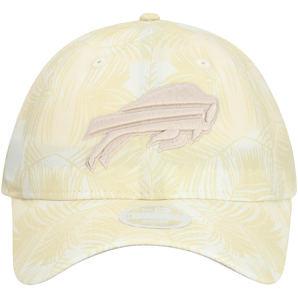 Casquette ajustable Buffalo Bills Frond 9TWENTY de New Era pour femme, couleur crème