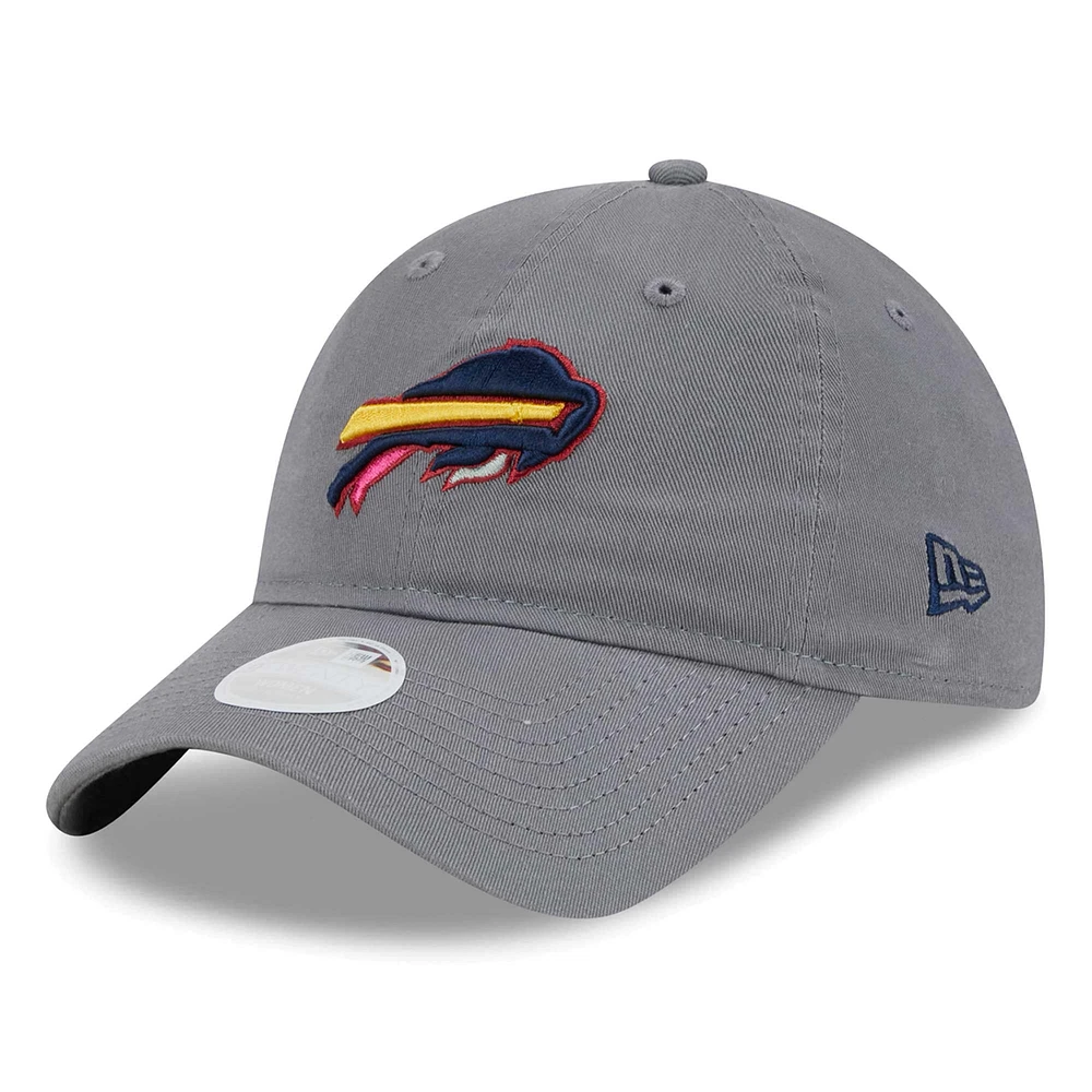 Casquette réglable New Era Grey Buffalo Bills Color Pack Multi 9TWENTY pour femme