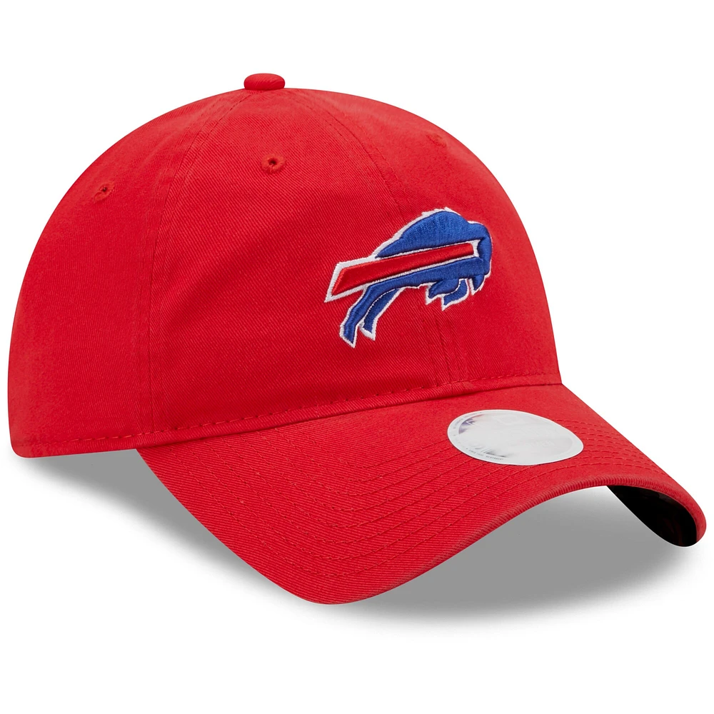 Casquette réglable New Era Buffalo Bills Core Classic 2.0 9TWENTY rouge pour femme