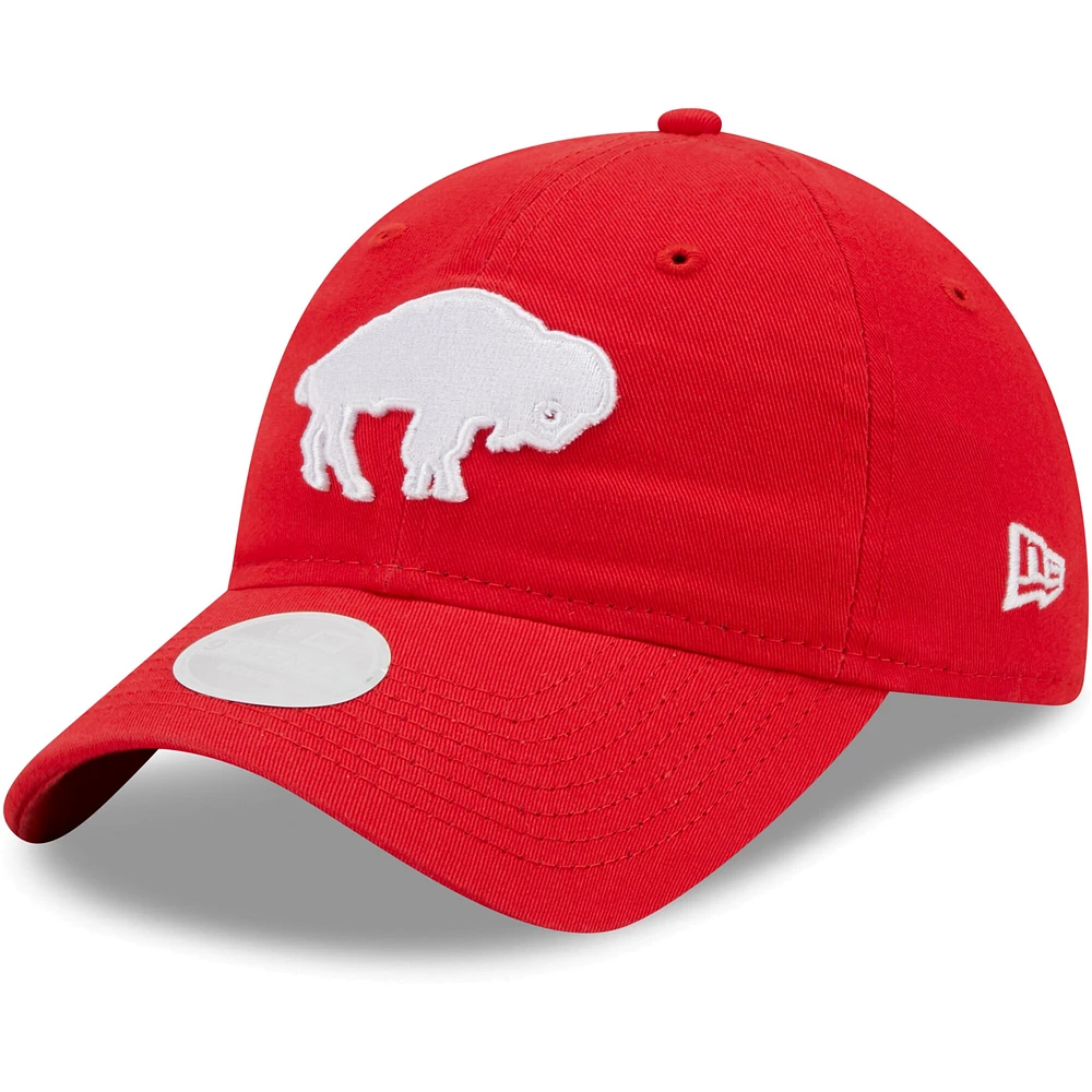 Casquette réglable New Era Buffalo Bills Core Classic 2.0 Historic 9TWENTY rouge pour femme