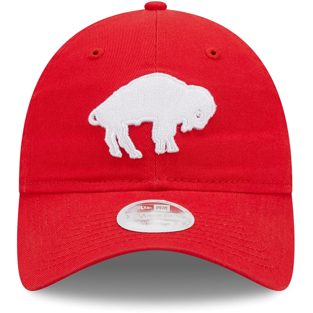 Casquette réglable New Era Buffalo Bills Core Classic 2.0 Historic 9TWENTY rouge pour femme