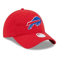 Women's New Era Red Buffalo Bills Main Core Classic 2.0 9TWENTY Adjustable Hat