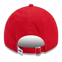 Casquette ajustable Main Core Classic 2.0 9TWENTY pour femme New Era Red Buffalo Bills