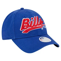 Casquette ajustable Royal Buffalo Bills Cheer 9FORTY New Era pour femme