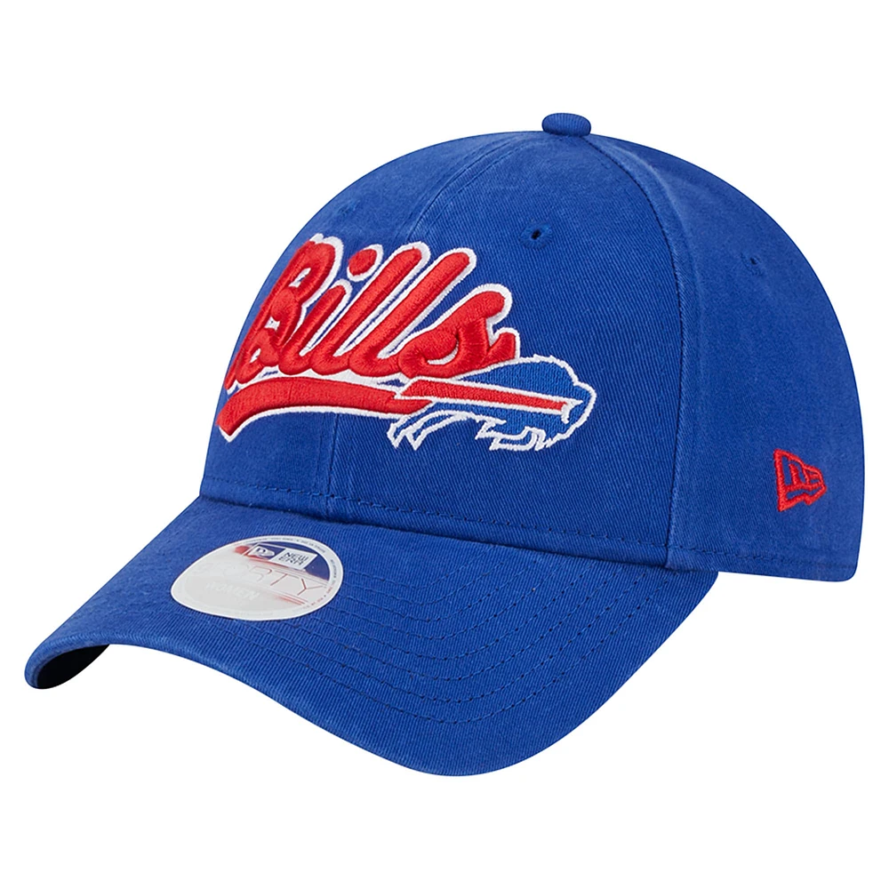 Casquette ajustable Royal Buffalo Bills Cheer 9FORTY New Era pour femme