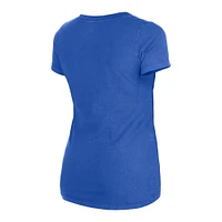 Women's New Era Royal Buffalo Bills Enzyme Wash Low V-Neck T-Shirt