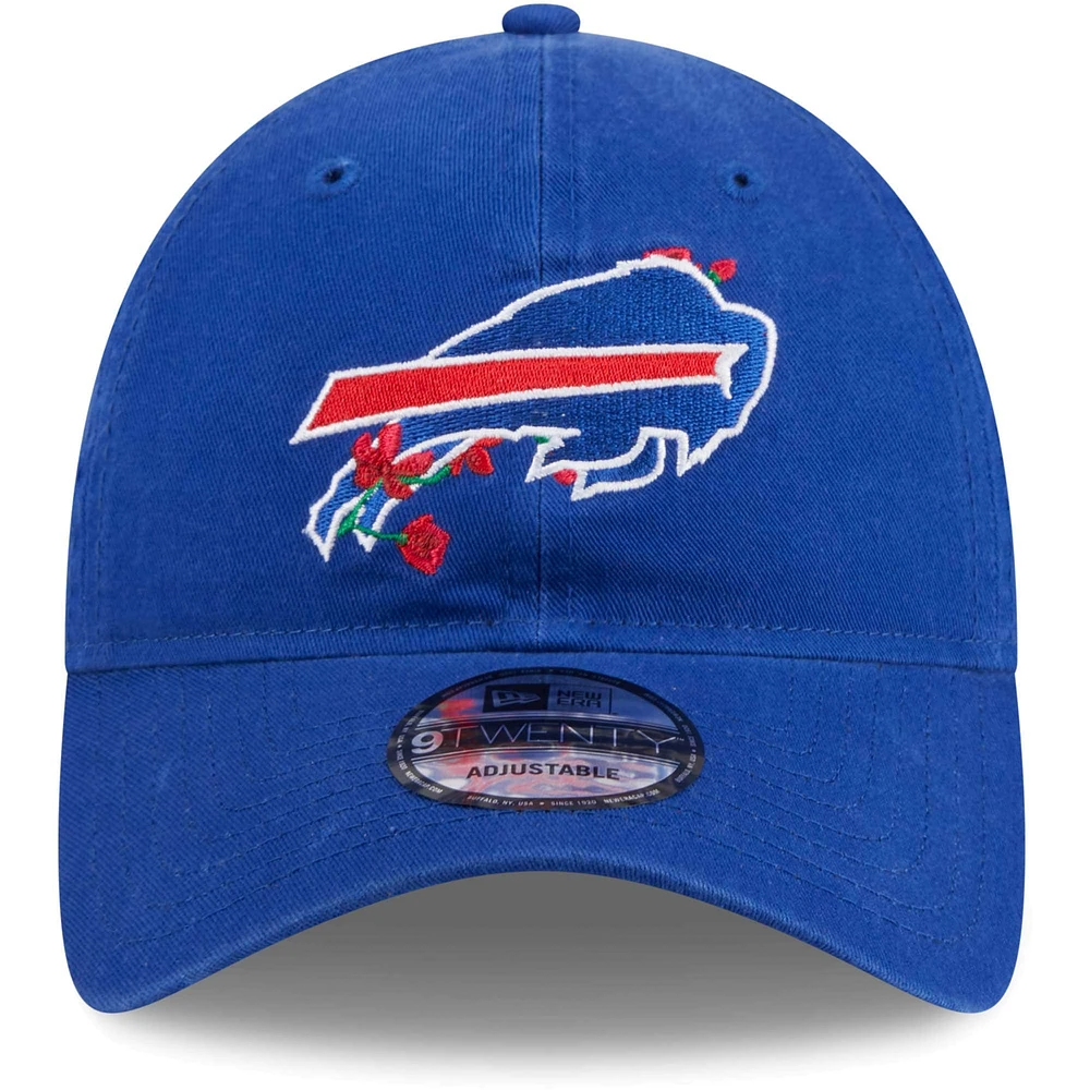 Casquette ajustable Royal Buffalo Bills Game Day Flower 9TWENTY New Era pour femme