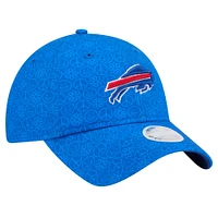 Casquette ajustable Royal Buffalo Bills Smiley 9TWENTY New Era pour femme