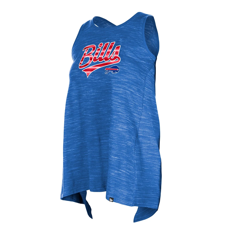 Women's New Era  Royal Buffalo Bills Space Dye Active Tank Top