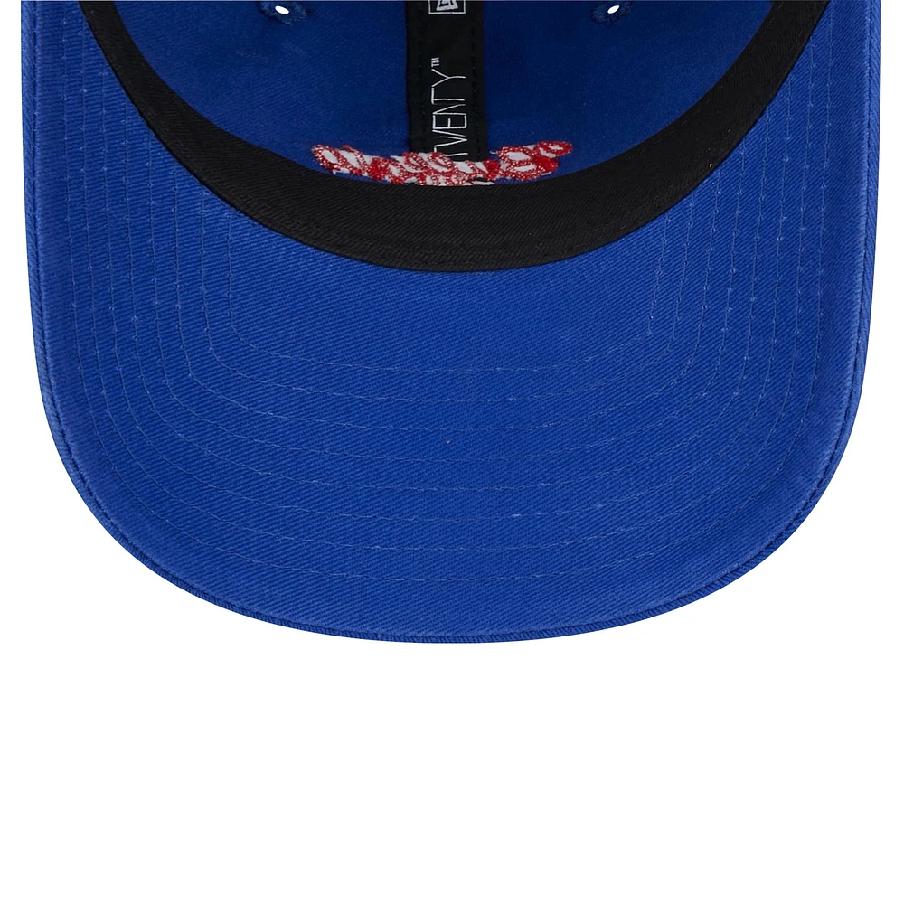 Women's New Era Royal Buffalo Bills Throwback Delicate 9TWENTY Adjustable Hat