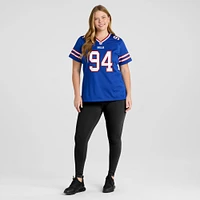 Maillot de match Nike Andrew Brown Royal Buffalo Bills pour femme