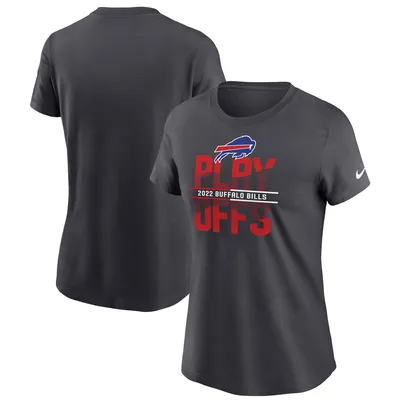 Buffalo Bills Nike Women's 2022 NFL Playoffs Iconic T-Shirt - Anthracite