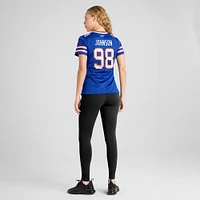 Maillot de match l'équipe Nike Austin Johnson Royal Buffalo Bills pour femme