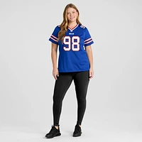 Maillot de match l'équipe Nike Austin Johnson Royal Buffalo Bills pour femme