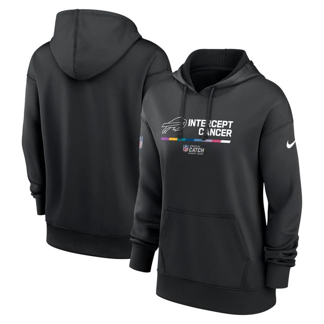 Chandail à capuchon Therma Performance pour femme Nike Buffalo Bills 2022 NFL Crucial Catch - noir