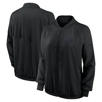 Women's Nike Black Buffalo Bills Raglan Full-Zip Jacket