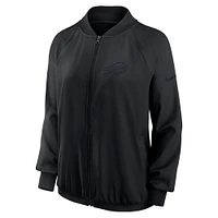 Veste zippée raglan noire pour femme Nike Buffalo Bills