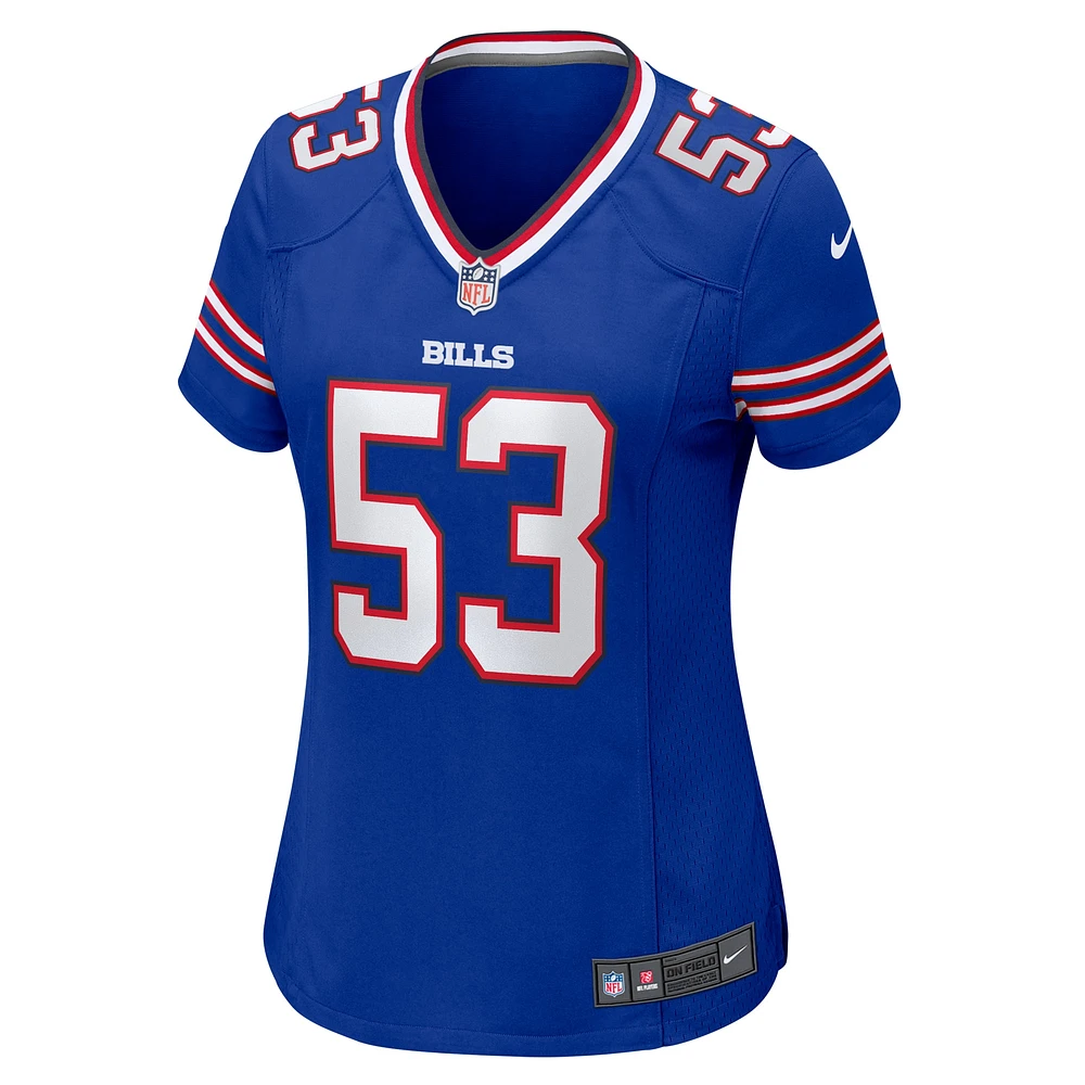 Maillot de match Nike Branson Deen Royal Buffalo Bills pour femme