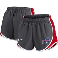 Women's Nike Charcoal Buffalo Bills Plus Logo Performance Tempo Shorts