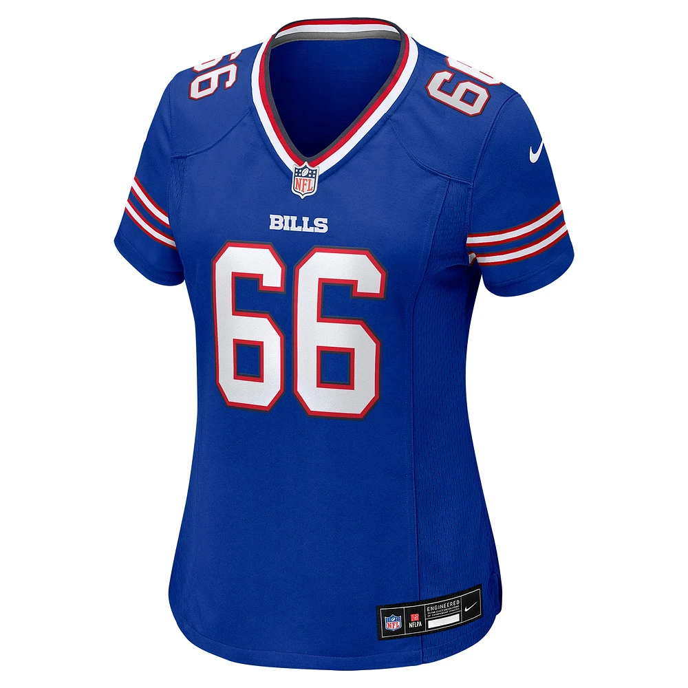 Maillot de joueur Nike Connor McGovern Royal Buffalo Bills pour femme