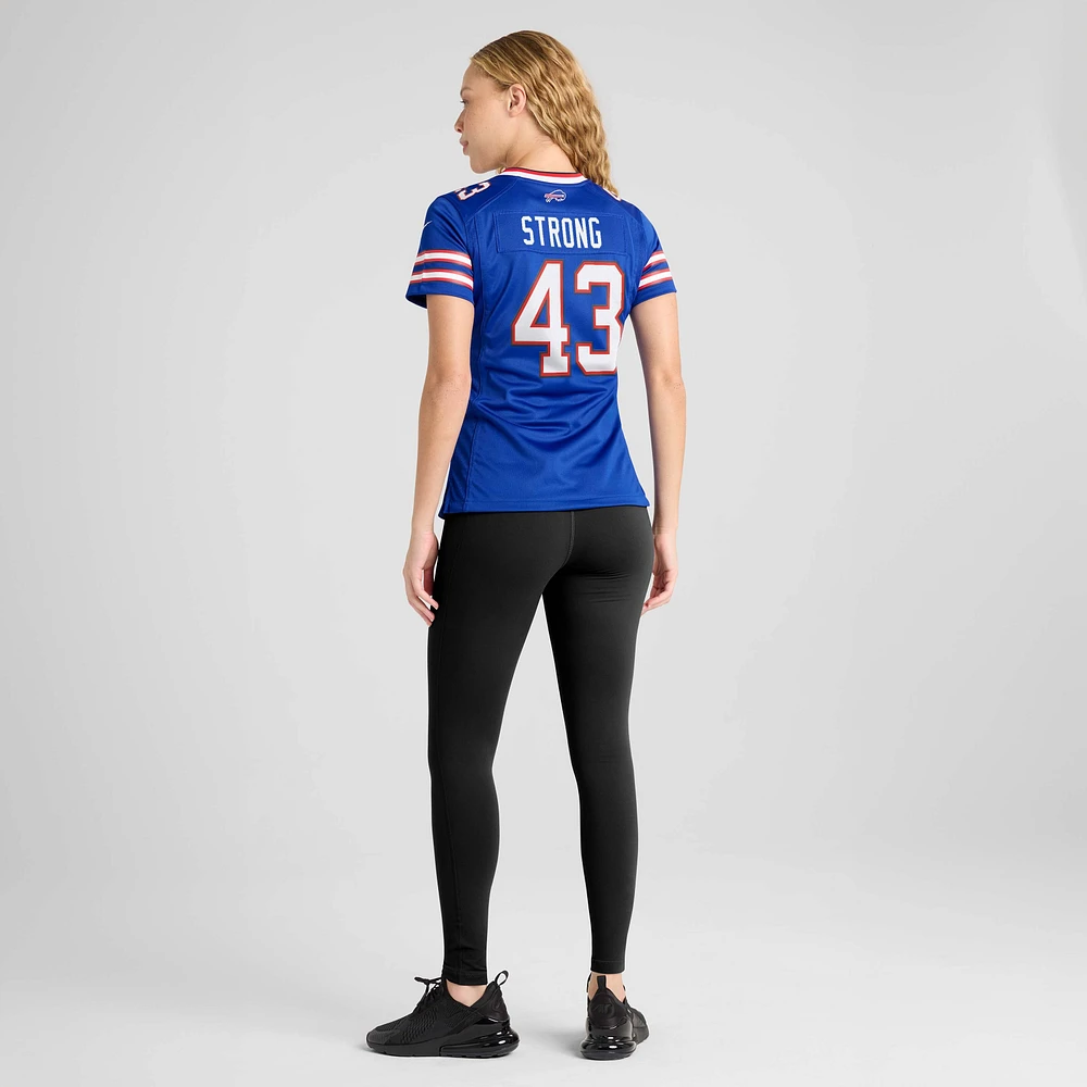 Maillot de match Nike Dorian Strong Royal pour femme des Buffalo Bills