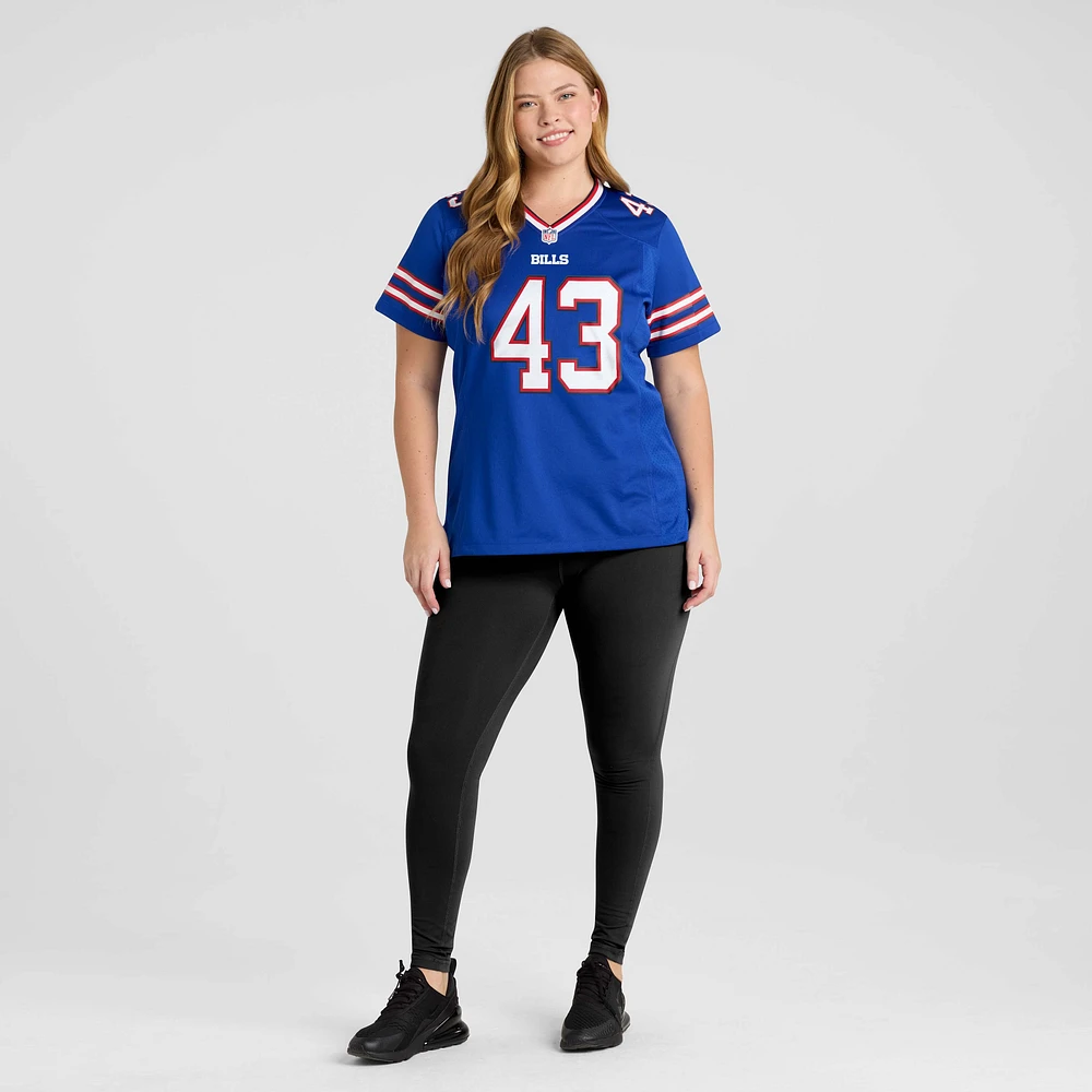 Maillot de match Nike Dorian Strong Royal pour femme des Buffalo Bills