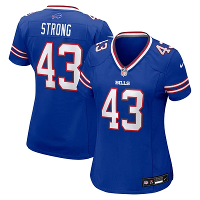 Women's Nike Dorian Strong  Royal Buffalo Bills Team Game Jersey