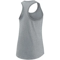 Women's Nike Heathered Charcoal Buffalo Bills Light Impact Performance Racerback Tank Top