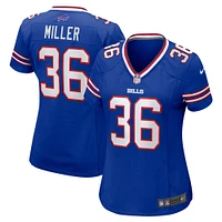 Maillot de match Nike Herb Miller Royal Buffalo Bills pour femme