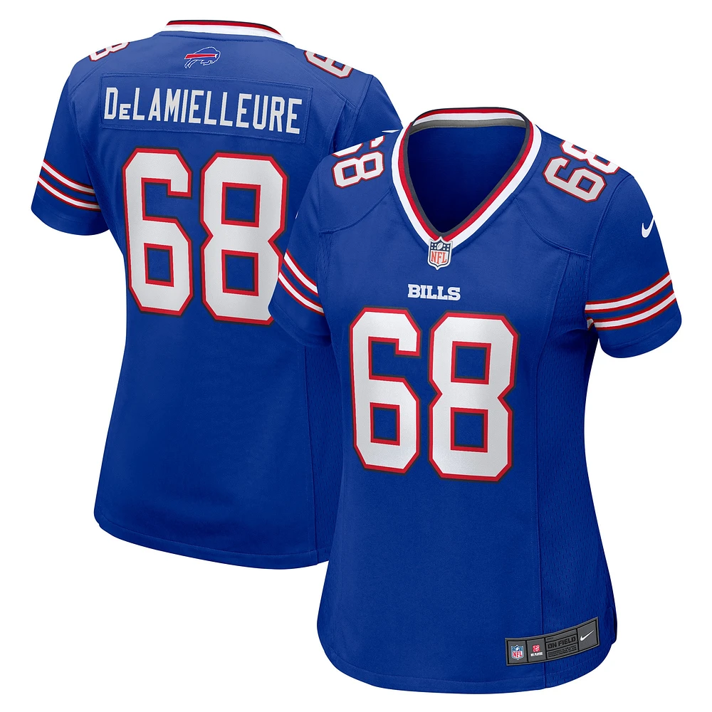 Maillot de joueur retraité Nike Joe DeLamielleure des Royal Buffalo Bills pour femme