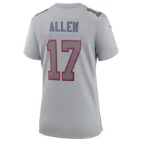 Nike Women's Nike Josh Allen Gray Buffalo Bills Atmosphere Fashion Game  Jersey