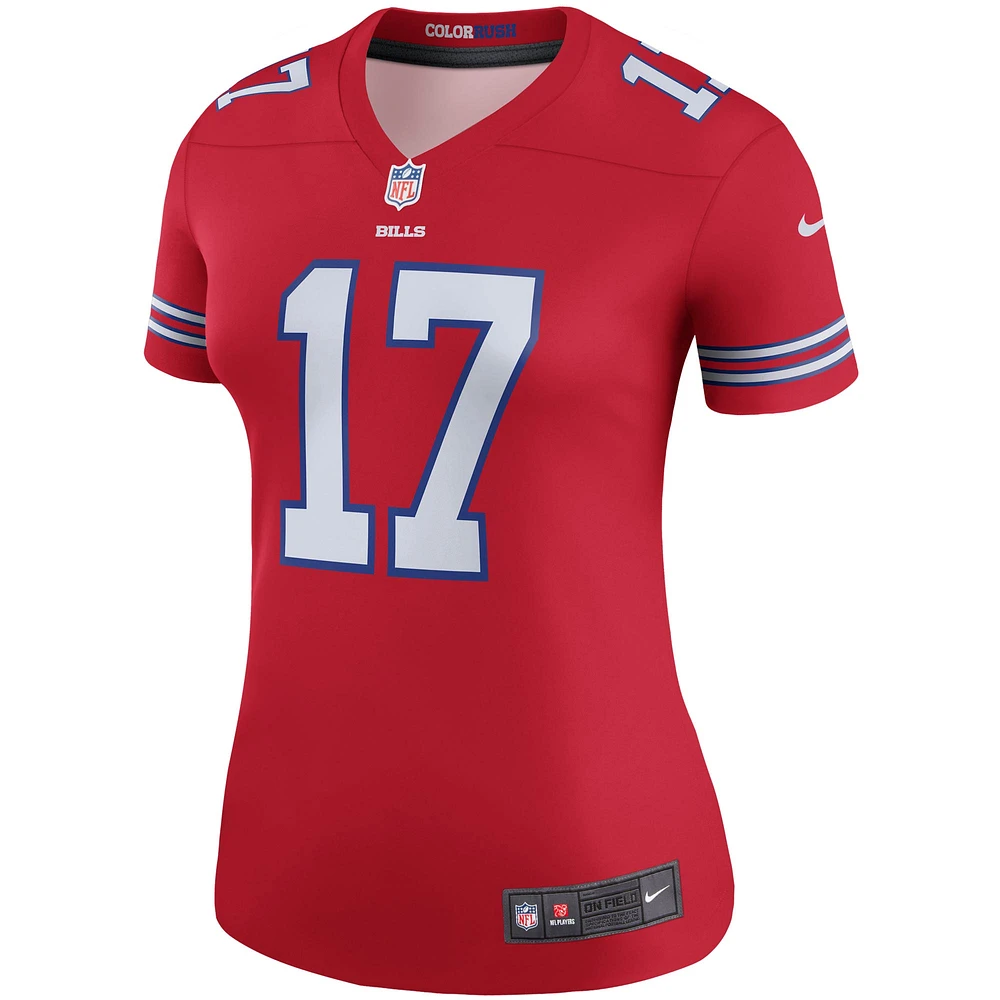 Haut de performance Nike Alternate Legend Player pour femme Josh Allen Red Buffalo Bills