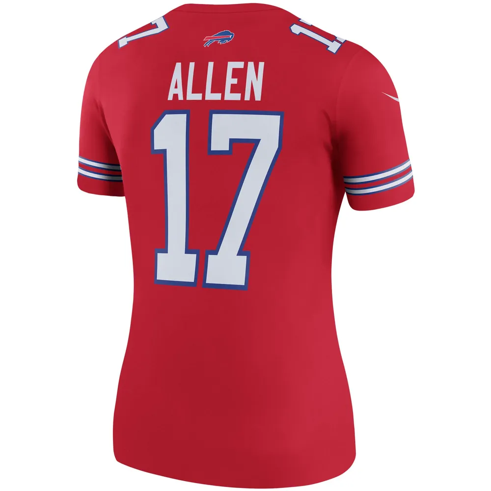 Nike Women's Nike Josh Allen Red Buffalo Bills Color Rush Legend Player  Jersey