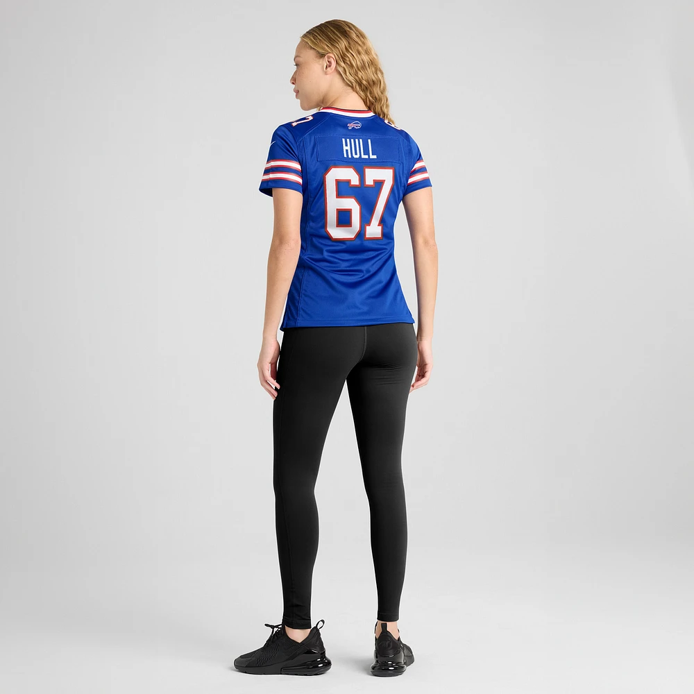 Maillot de joueur retraité Nike Kent Hull Royal Buffalo Bills Game pour femme