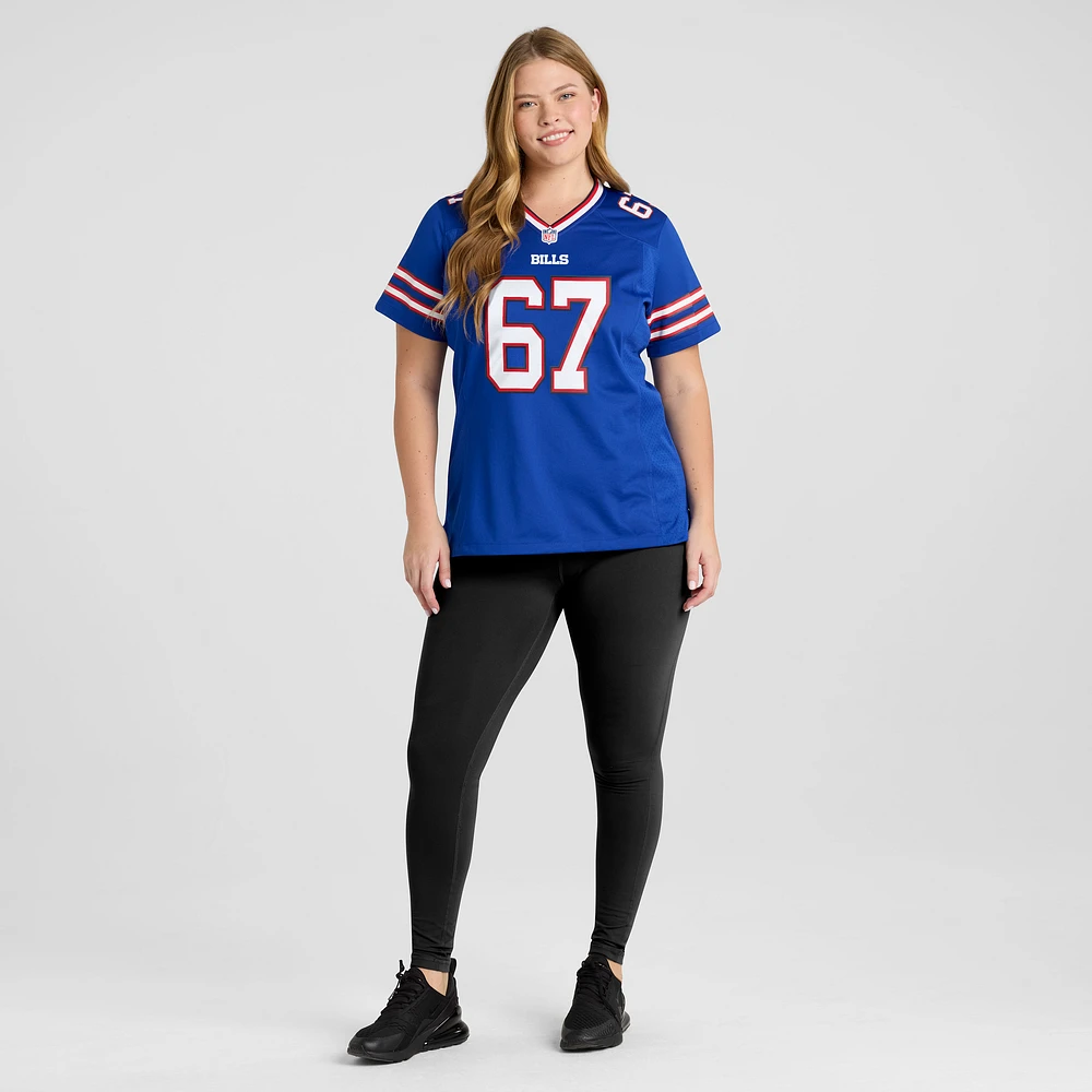 Maillot de joueur retraité Nike Kent Hull Royal Buffalo Bills Game pour femme