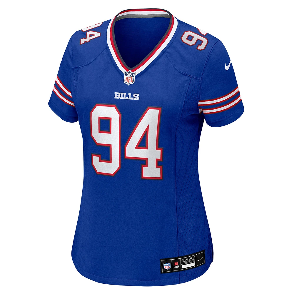 Women's Nike Landon Jackson  Royal Buffalo Bills Team Game Jersey