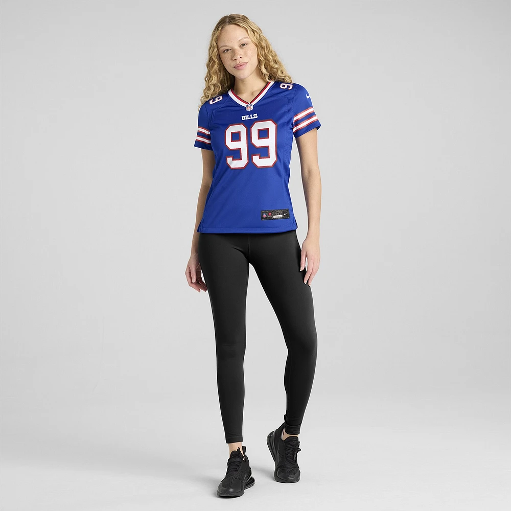 Women's Nike Larry Ogunjobi  Royal Buffalo Bills Team Game Jersey