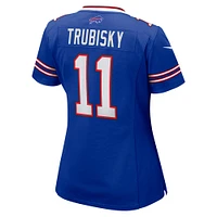 Maillot de match Nike Mitchell Trubisky Royal Buffalo Bills pour femme