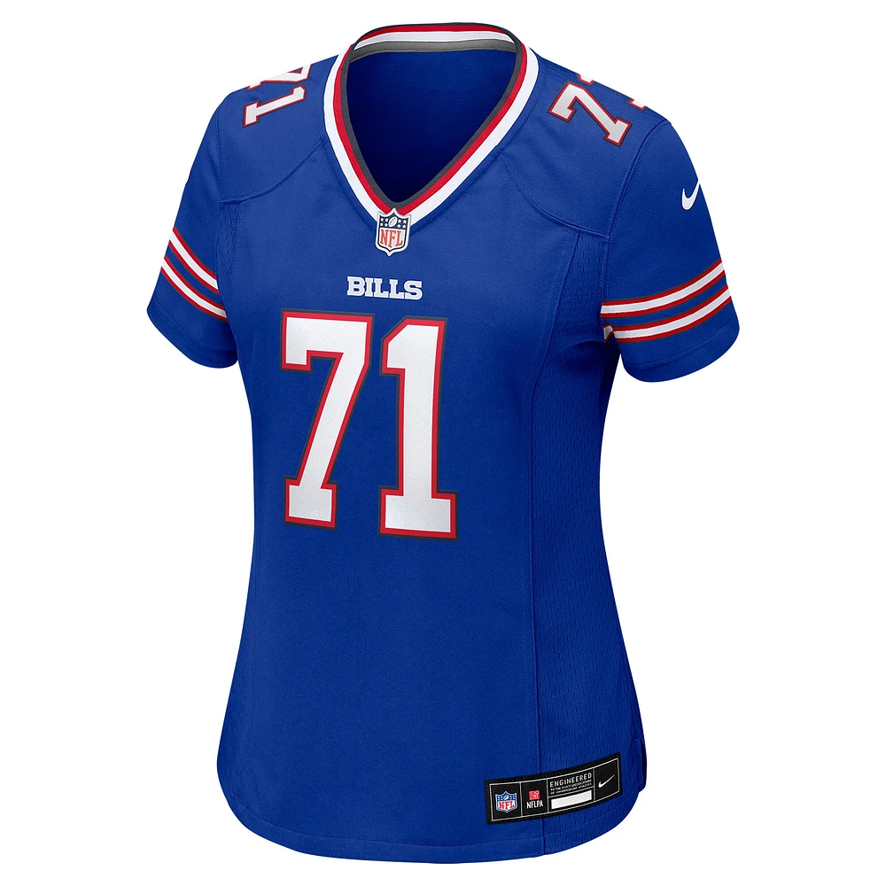 Maillot de match Nike Quinton Jefferson Royal Buffalo Bills pour femme