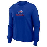 Women's Nike Royal Buffalo Bills Boxy Long Sleeve T-Shirt